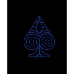 Poker-Teppich "TEXAS HOLDEM BLAU" - oval - 3 Größen - 8/10 Spieler - Neopren-Jersey