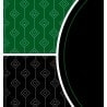 Tapis de Poker "TEXAS HOLDEM VERT" - ovale - 3 tailles - 8/10 joueurs - jersey néoprène