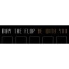 Poker Mat "MAY THE FLOP BE WITH YOU" - oval - 3 sizes - neoprene jersey.