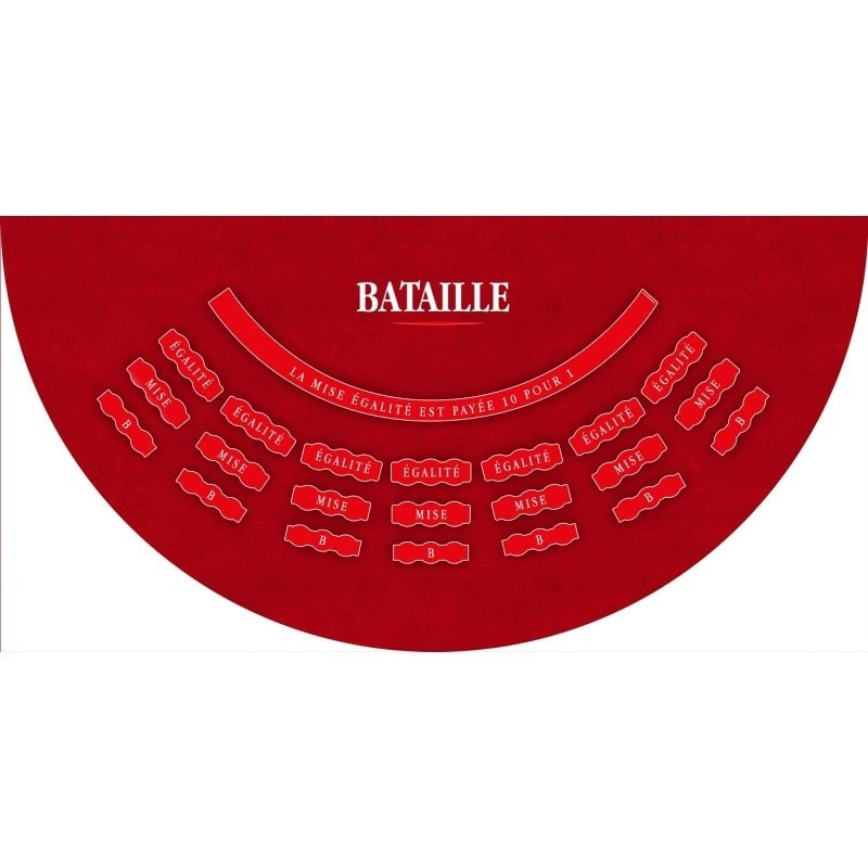 "BATTLE" Teppich - 2 Größen - 4 Farben - Neopren-Jersey - Halbmond