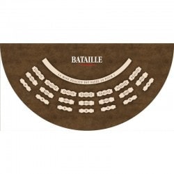 "BATTLE" Mat - 2 sizes - 4 colors - neoprene jersey - Half-moon.