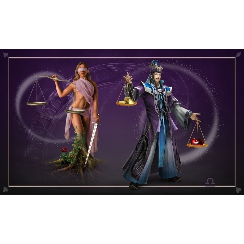 Tapete de cartomancia "ASTROLOGÍA BALANCE" - jersey de neopreno - rectangular - 100 x 60 cm