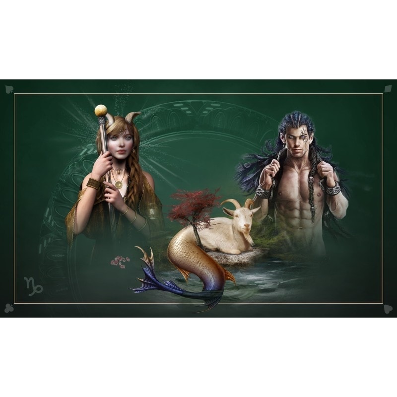 Spådomsmatta "ASTROLOGI STENBOCK" - neopren - rektangulär - 100 x 60 cm