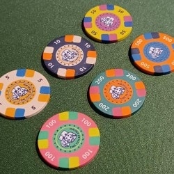 500 chip Cash Game set "TIME TO PLAY" - Only one available - will not be reissued - 5/10/50/100/200/500 chips.