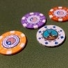 Individuelle Aufkleber für ABS Poker Chips