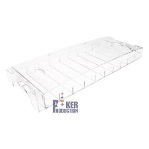 Rack de rangement pour 500 jetons de poker - transparent avec couvercle