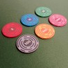 Koffer met 500 Cash Game-chips "THE MAZE" - slechts één exemplaar - niet opnieuw uitgegeven - 5/10/25/100/500/1000.