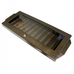 Cash "SAFETY BOX 720 DARK" - for 720 poker chips - made of brass - lockable with key - 12 columns.