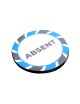 Gettone "ASSENTE" - 43mm - in ceramica