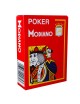Modiano "CRISTALLO RED" - En spelkortsuppsättning med 55 kort tillverkade av 100% plast - i pokersstorlek - med 4 stora index.