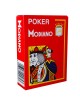 Modiano "CRISTALLO RED" - Juego de 55 cartas 100% plástico - formato póquer - 4 índices jumbo