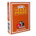 Modiano Texas Poker hold'em - Jeu de 54 cartes 100% plastique – format poker - 2 index jumbo
