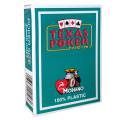 Modiano "TEXAS POKER HOLD EM MARRON" - Jeu de 55 cartes 100% plastique – format poker - 2 index jumbo