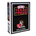 Modiano "TEXAS POKER HOLD EM MARRON" - Jeu de 55 cartes 100% plastique – format poker - 2 index jumbo