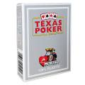 Modiano "TEXAS POKER HOLD EM MARRON" - Jeu de 55 cartes 100% plastique – format poker - 2 index jumbo