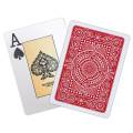 Modiano "TEXAS POKER HOLD EM MARRON" - Jeu de 55 cartes 100% plastique – format poker - 2 index jumbo