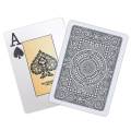 Modiano "TEXAS POKER HOLD EM MARRON" - Jeu de 55 cartes 100% plastique – format poker - 2 index jumbo