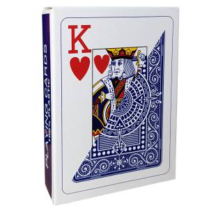 Modiano "TEXAS POKER HOLD EM MARRON" - Jeu de 55 cartes 100% plastique – format poker - 2 index jumbo
