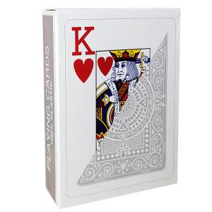 Modiano "TEXAS POKER HOLD EM MARRON" - Jeu de 55 cartes 100% plastique – format poker - 2 index jumbo