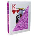 Modiano "TEXAS POKER HOLD EM MARRON" - Jeu de 55 cartes 100% plastique – format poker - 2 index jumbo