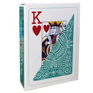 Modiano "TEXAS POKER HOLD EM MARRON" - Jeu de 55 cartes 100% plastique – format poker - 2 index jumbo