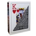 Modiano "TEXAS POKER HOLD EM MARRON" - Jeu de 55 cartes 100% plastique – format poker - 2 index jumbo