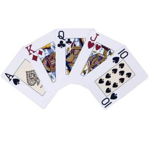 Modiano "TEXAS POKER HOLD EM BLACK" - Jogo de 55 cartas 100% plástico - formato pôquer - 2 índices jumbo