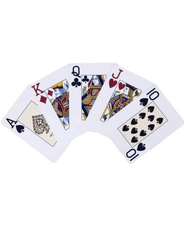 Modiano "TEXAS POKER HOLD EM GRIS" - Jeu de 55 cartes 100% plastique – format poker - 2 index jumbo