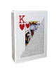 Modiano "TEXAS POKER HOLD EM GRAY" - Juego de 55 cartas 100% plástico - formato póker - 2 índices jumbo