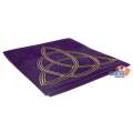 Tapis de taromancie "WICCA" - velours – 80x80 cm – symbole brodé