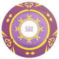 "Poker chip "SUNSHINE VALUE 1000" - 14g - made of clay composite with metal insert - sold individually."