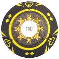 "Poker chip "SUNSHINE VALUE 1000" - 14g - made of clay composite with metal insert - sold individually."