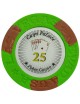 "Poker chip "LAS VEGAS 25" - in clay composite with metal insert - 14g - sold individually"