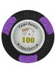 Poker chip "LAS VEGAS 100" - in clay composite with metal insert - 14g - sold individually