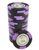 Poker chip "LAS VEGAS 100" - in clay composite with metal insert - 14g - sold individually
