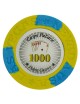 Ficha de pôquer "LAS VEGAS 1000" - em compósito de argila com inserção de metal - 14g - à venda individualmente.