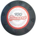 Ficha de póker "DIAMOND 10000" - 14g - de composite de arcilla con inserto de metal - a la venta por unidad.