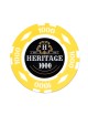 Poker chip "HERITAGE 1000" - 14g - in clay composite with metal insert - sold individually