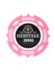 "Poker chip "HERITAGE 10000" - 14g - made of clay composite with metal insert - for sale individually."