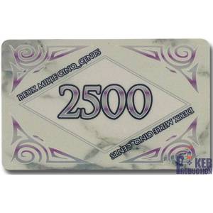Talerz pokerowy "MARMUR 100" - ceramiczny - 8,5x5,2 cm
