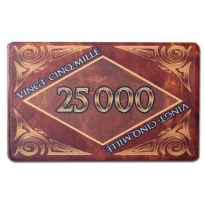 Piastra da poker "MARBRE 100" - in ceramica - 8,5x5,2 cm