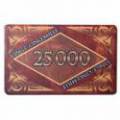 Pokerbricka "MARBRE 100" - av keramik - 8,5x5,2 cm