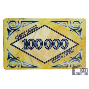 Plaque de poker "MARBRE 100" – en céramique – 8,5x5,2 cm