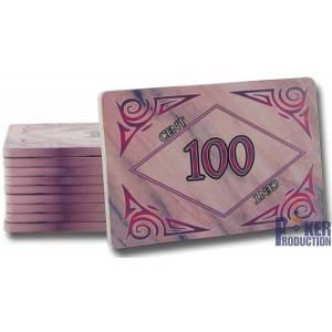 Talerz pokerowy "MARMUR 100" - ceramiczny - 8,5x5,2 cm