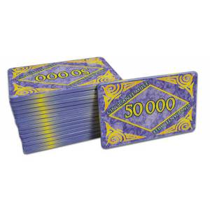 Pokerbricka "MARBRE 100" - av keramik - 8,5x5,2 cm