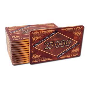 Talerz pokerowy "MARMUR 100" - ceramiczny - 8,5x5,2 cm