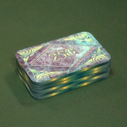 Placa de poker "MÁRMORE 250" - em cerâmica - 8,5x5,2 cm