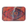 Pokerchip "MARBLE 500" - keramiek - 8,5x5,2 cm