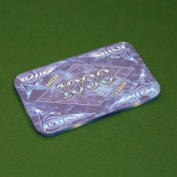 Placa de póker "MARBRE 1000" - de cerámica - 8,5x5,2 cm.