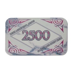 Pokerbricka "MARMOR 2500" - i keramik - 8,5x5,2 cm.